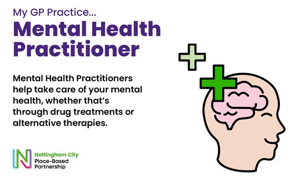Mental Health Practioners help take care of your mental health, whether that's through drug treatments or alternative therapies